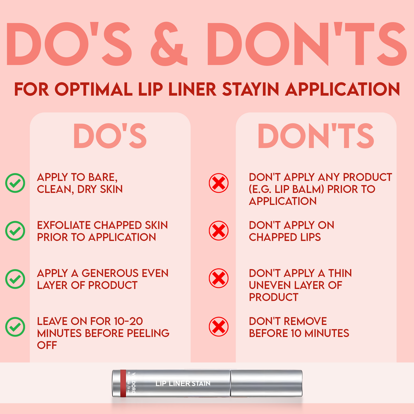 Peel-off lip liner