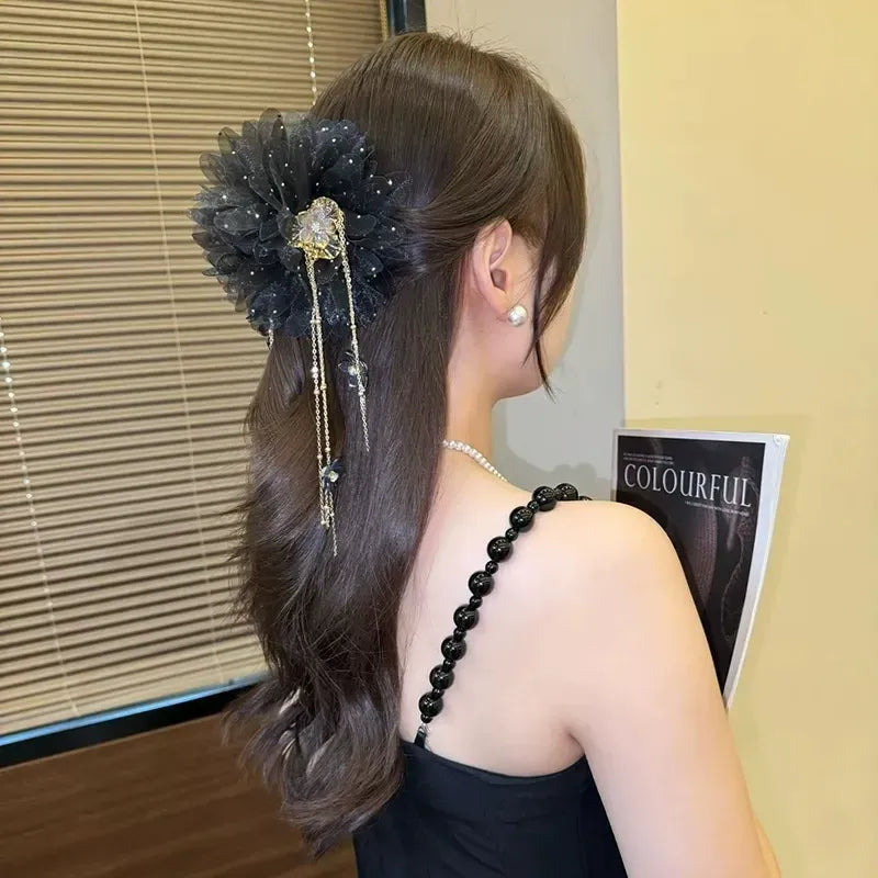 Korean Peony Hair Clip