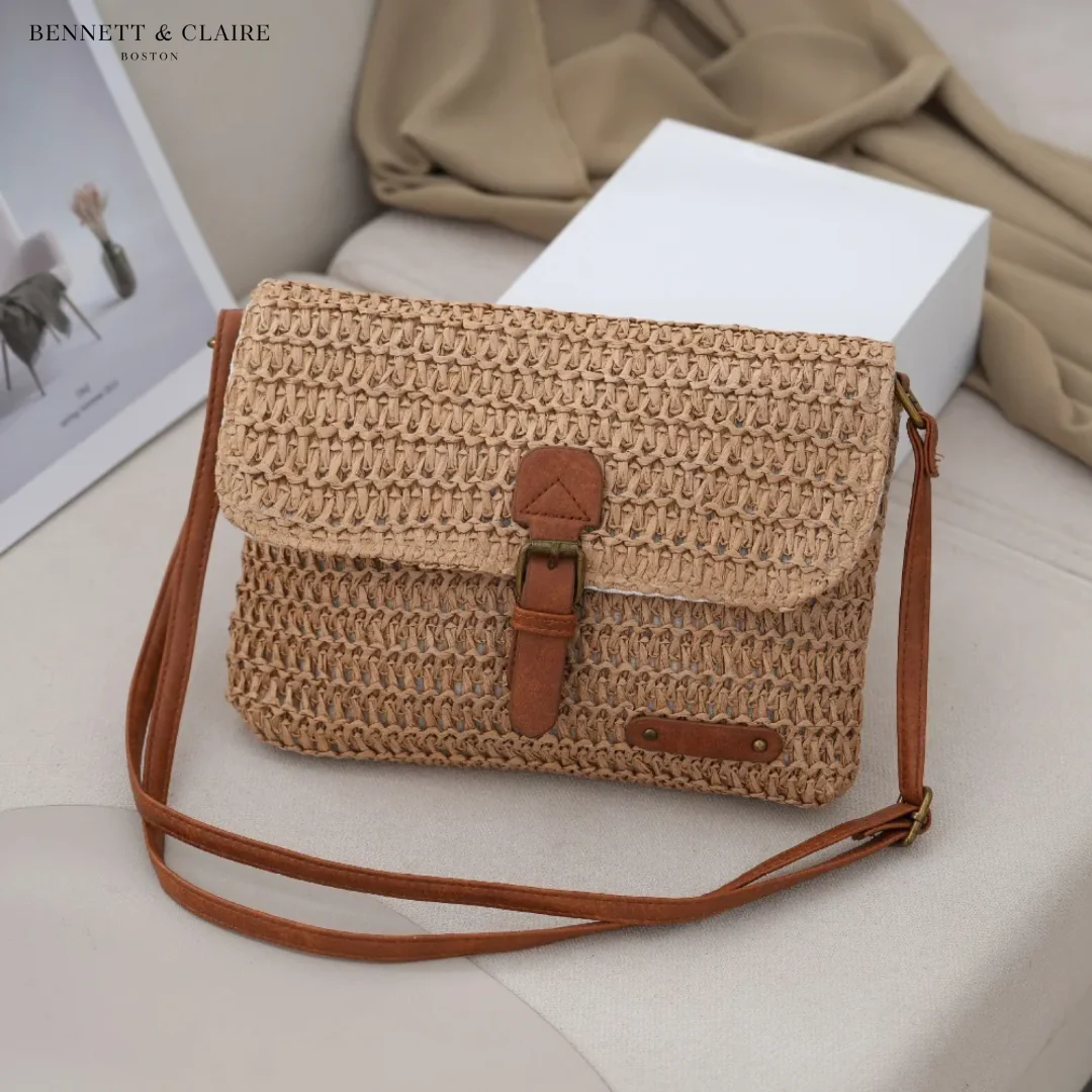 Woven Crossbody Bag Square Shape