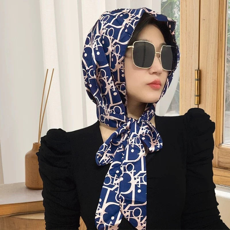 Random Color Fashionable headscarf, stylish windproof and sun protection scarf