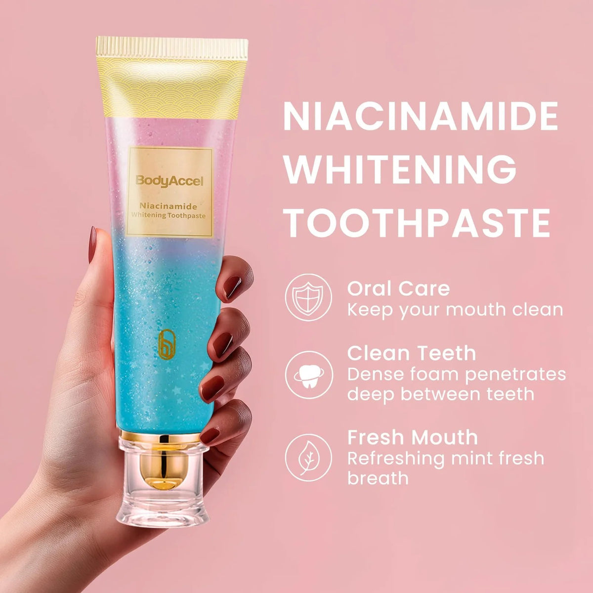Eptchn Triple Fluoride-Free Whitening Niacinamide Toothpaste-1pc