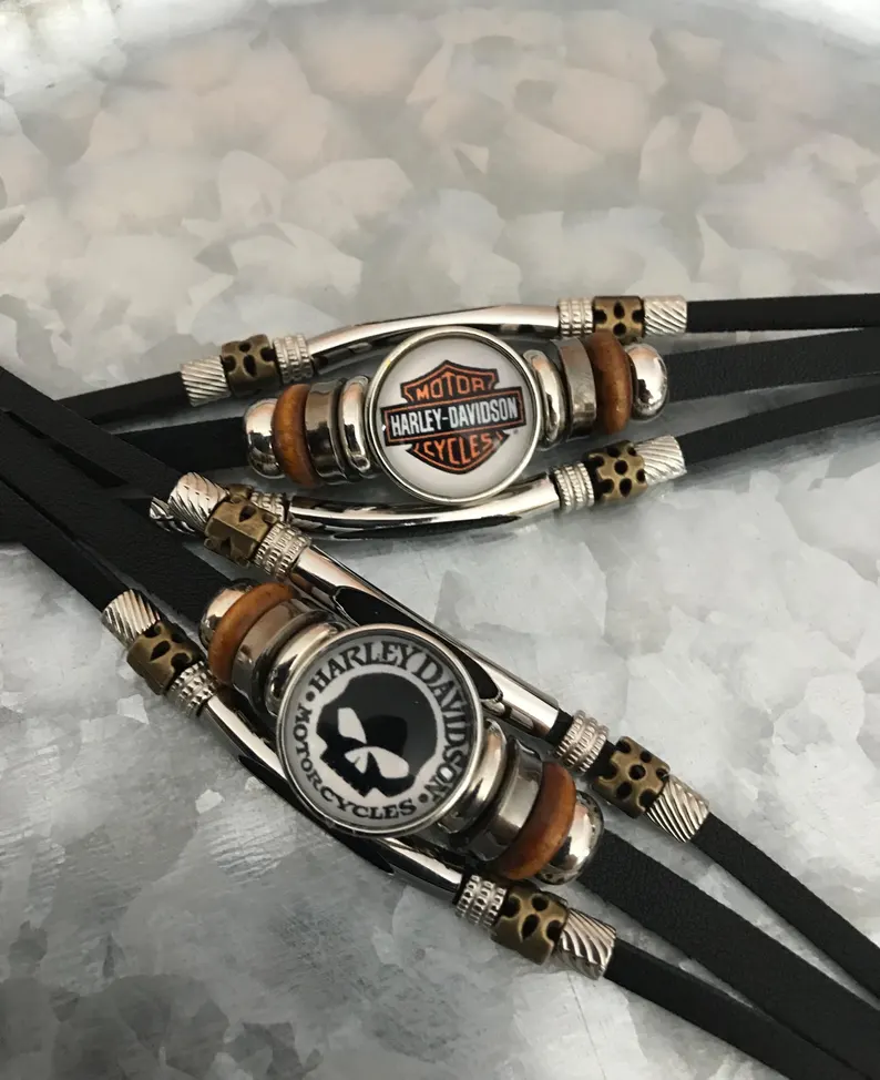 HD Leather Snap Jewelry Bracelet