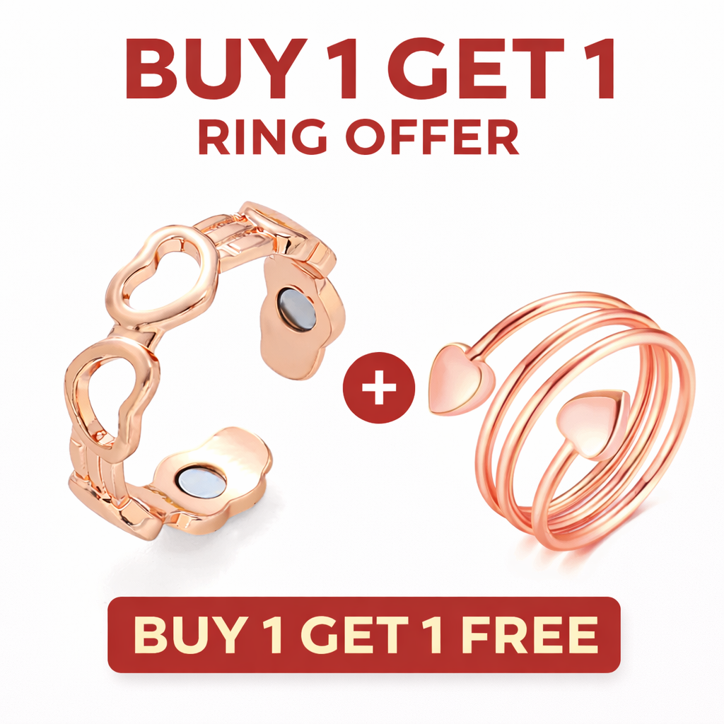 💍✨ Buy 1 Get 1 Free – Unisex Adjustable Magnetic Open Finger Ring ✨💍