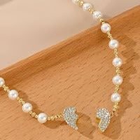 New Magnetic Pearl Heart Necklace