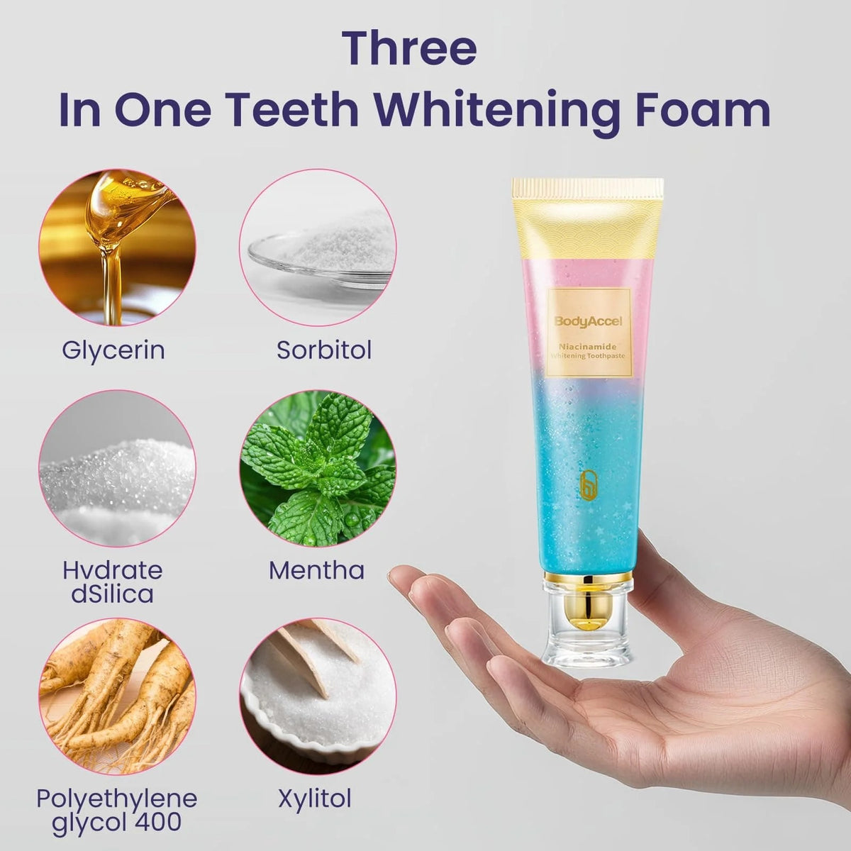 Eptchn Triple Fluoride-Free Whitening Niacinamide Toothpaste-1pc