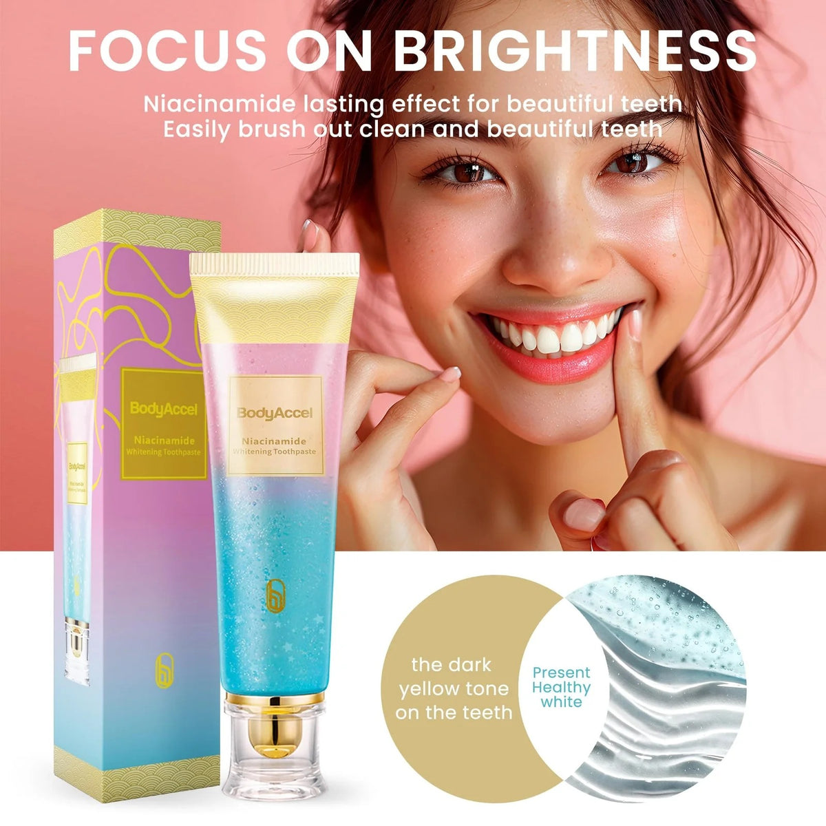 Eptchn Triple Fluoride-Free Whitening Niacinamide Toothpaste-1pc