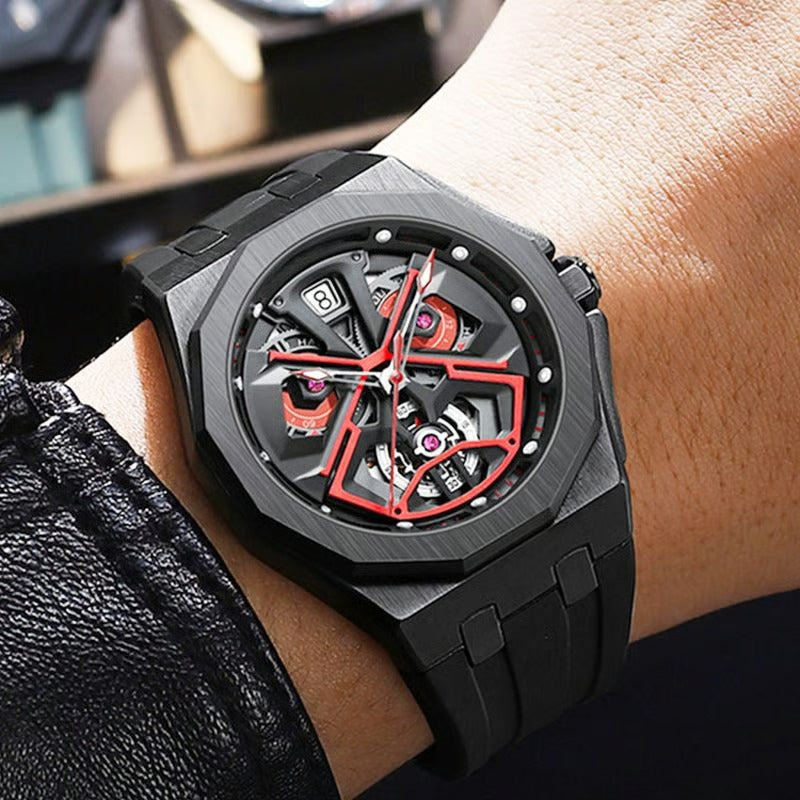 Men's Hollow-out Fashionable Waterproof Quartz Watch