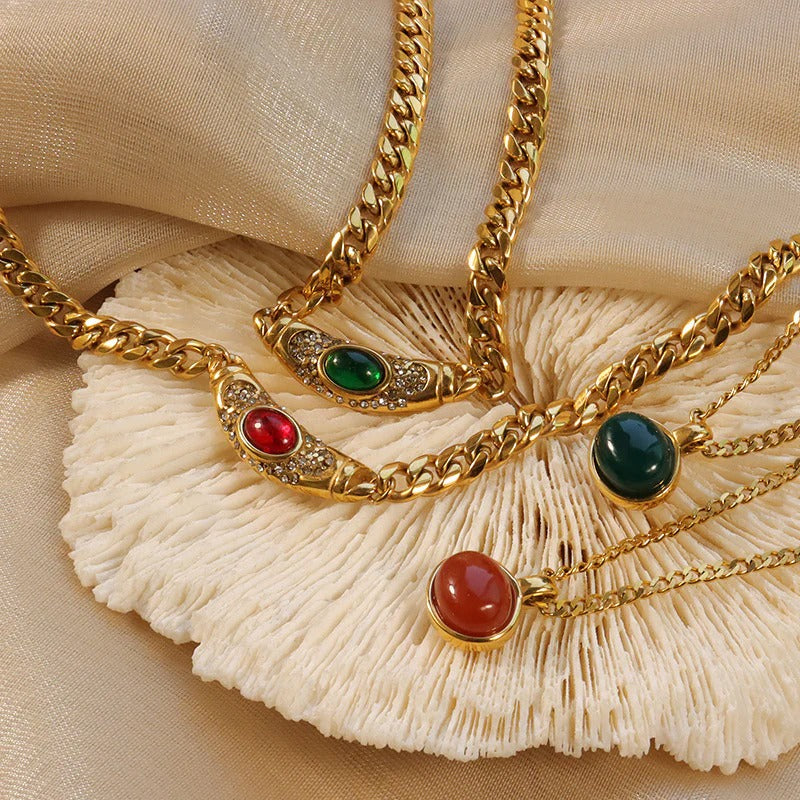 Shining Zircon Pendant Necklace