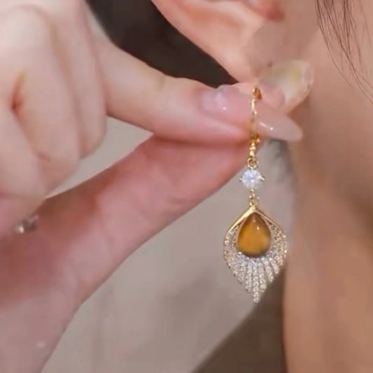 Ocean Drop Zircon Earrings