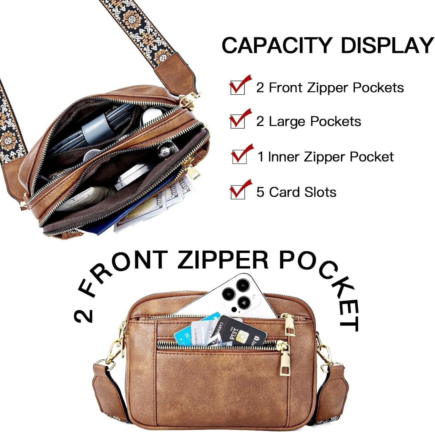 Liora | Refined Leather Shoulder Bag