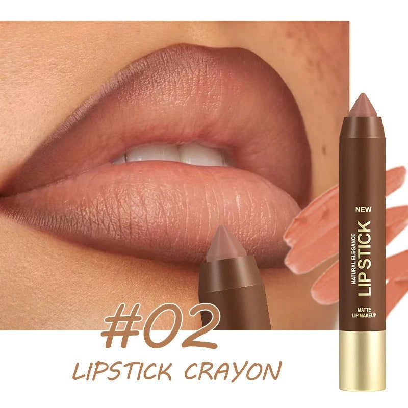 🔥🎁 BUY 1 GET 1 FREE! ✨💄 Long-Lasting Matte Lip Crayon for Women |Hydrating & Non-Drying | Precision Triangular Tip | 6 Colors ✨
