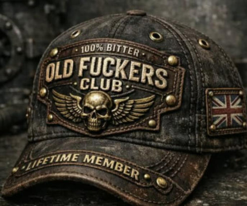Old Fuckers Club Vintage Embroidered Cap 🧢🔥