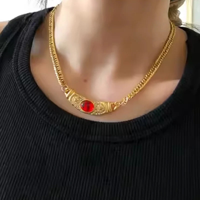 Shining Zircon Pendant Necklace