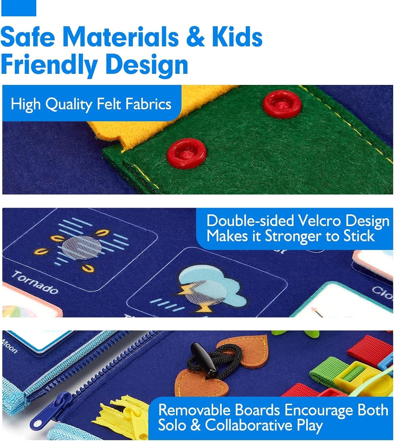 Skills Montessori Educational Activity Board