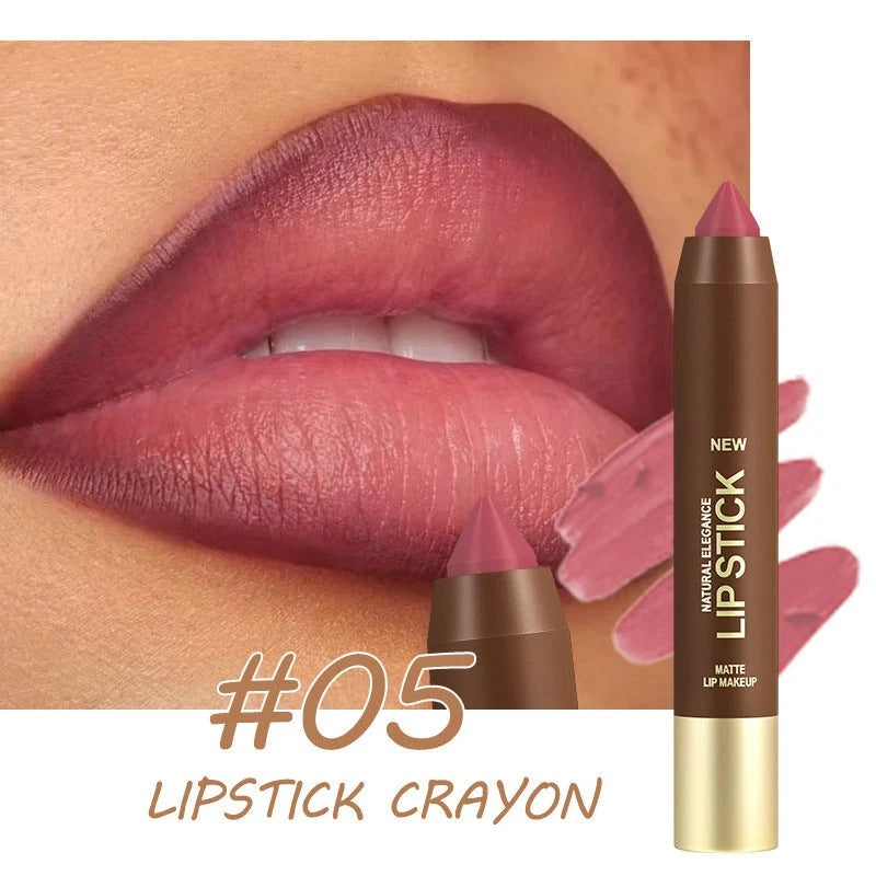 🔥🎁 BUY 1 GET 1 FREE! ✨💄 Long-Lasting Matte Lip Crayon for Women |Hydrating & Non-Drying | Precision Triangular Tip | 6 Colors ✨