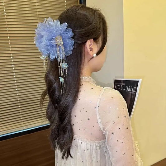 Korean Peony Hair Clip