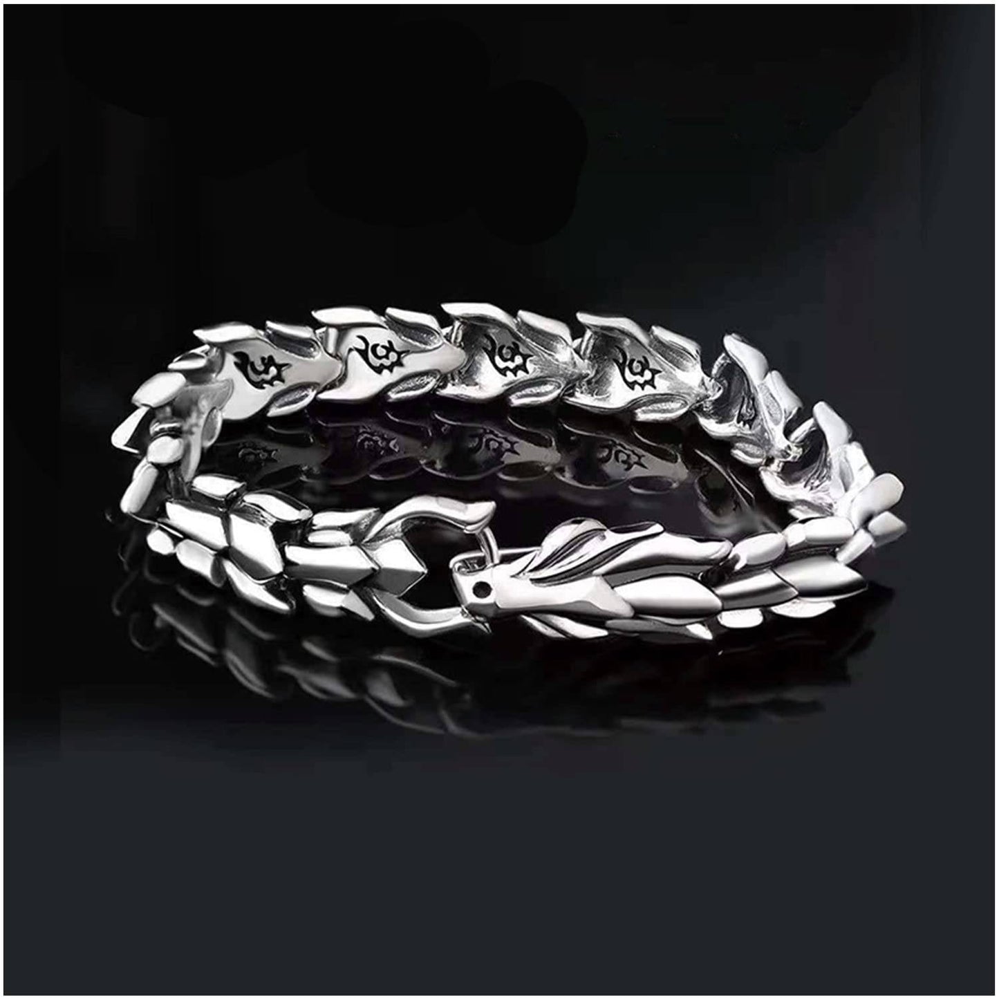 🐉✨ Retro Dragon Head Bracelet 🐲🔥