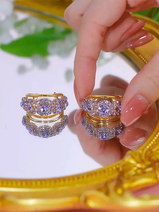 Diamond Zircon Earrings
