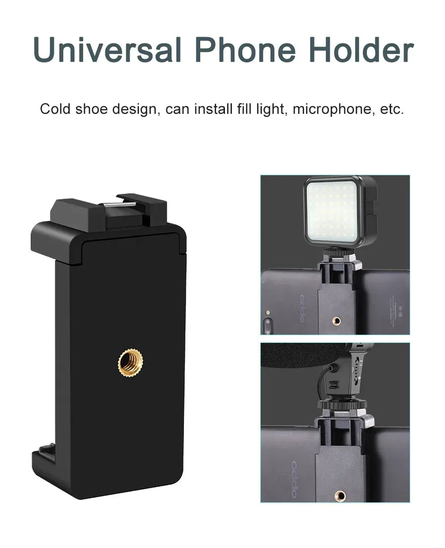 Professional Live Video Mobile Phone Photography Set with Fill Light Microphone Tripod