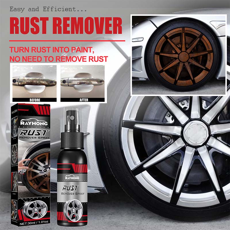 Multifunctional Metal Rust Remover Spray - Fast-Acting Rust Converter for Cars, Tools & Metal Surfaces