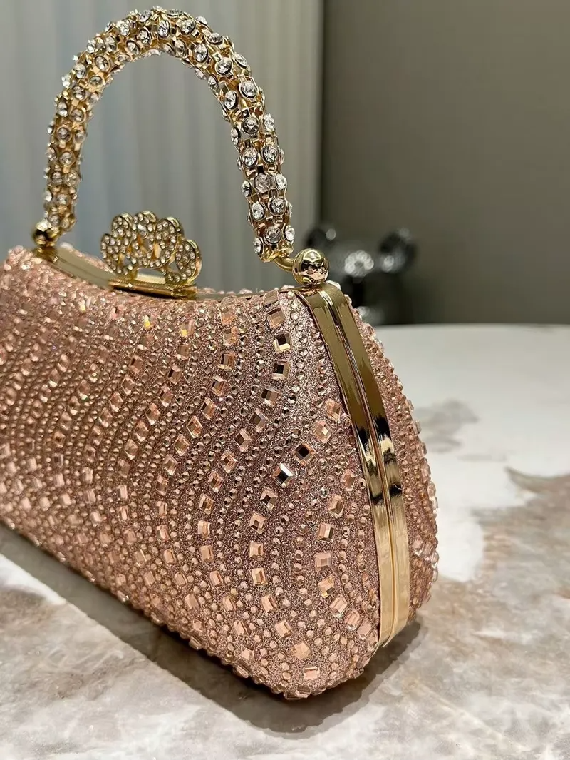✨ Trendy Luxury Fashion Diamonds Women's Handbag – Full Rhinestone Party Clutch Bag ✨