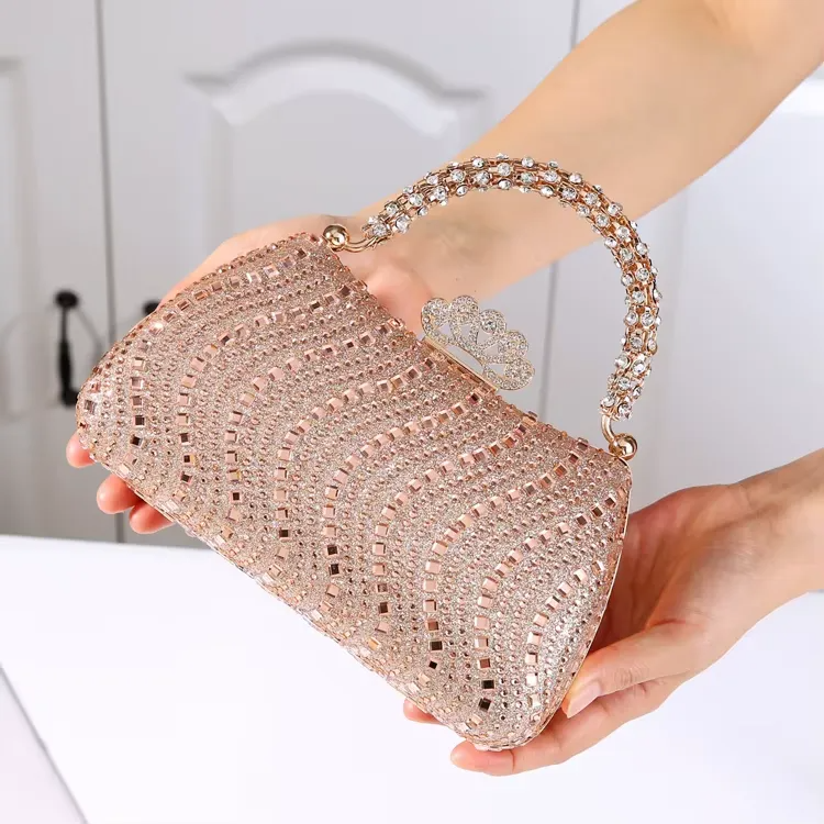 ✨ Trendy Luxury Fashion Diamonds Women's Handbag – Full Rhinestone Party Clutch Bag ✨