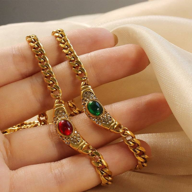 Shining Zircon Pendant Necklace