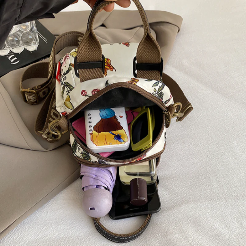 Women's Multi-layer Printed Shoulder Bag