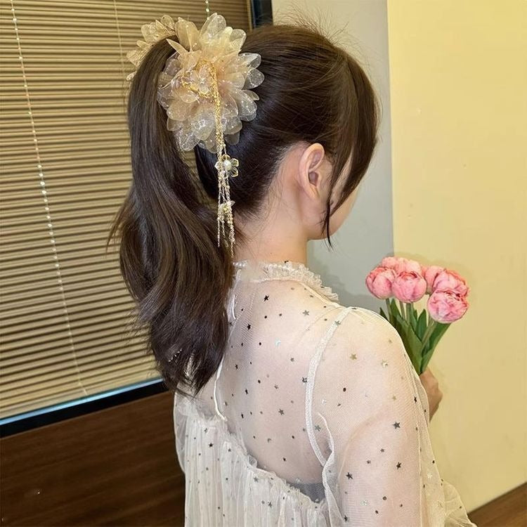 Korean Peony Hair Clip