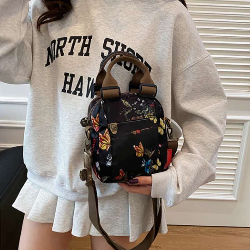 Women's Multi-layer Printed Shoulder Bag