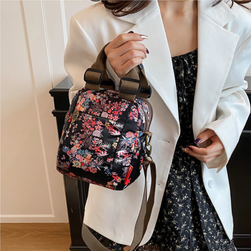 Women's Multi-layer Printed Shoulder Bag