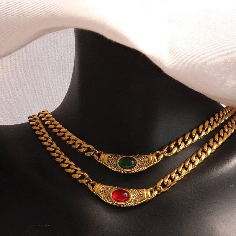 Shining Zircon Pendant Necklace