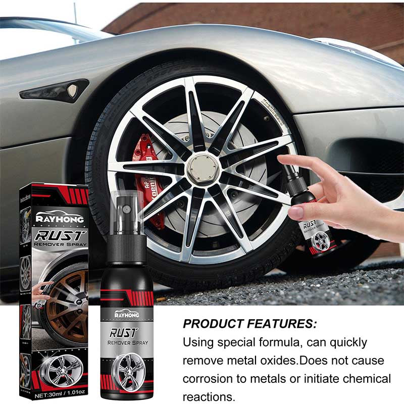 Multifunctional Metal Rust Remover Spray - Fast-Acting Rust Converter for Cars, Tools & Metal Surfaces
