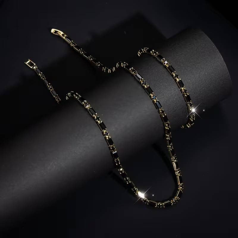 ✨50%OFF NOW!💎Sparkling Jewelry Set for Unisex – Necklace & Bracelet.