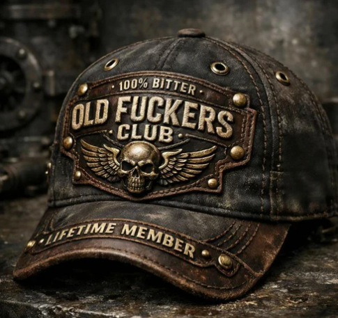 Old Fuckers Club Vintage Embroidered Cap 🧢🔥
