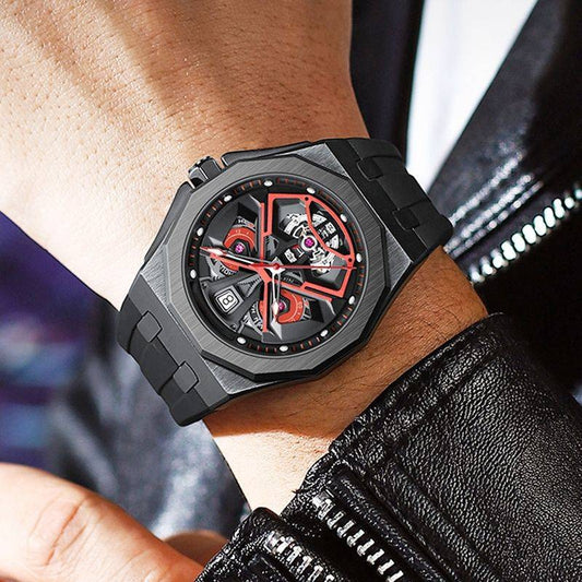 Men's Hollow-out Fashionable Waterproof Quartz Watch