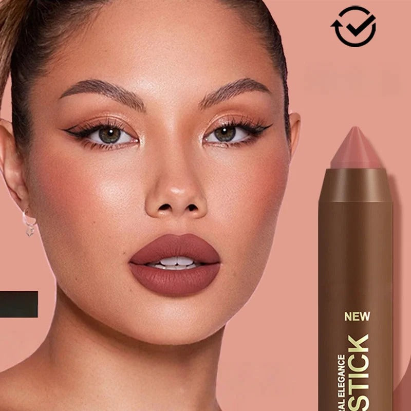 🔥🎁 BUY 1 GET 1 FREE! ✨💄 Long-Lasting Matte Lip Crayon for Women |Hydrating & Non-Drying | Precision Triangular Tip | 6 Colors ✨