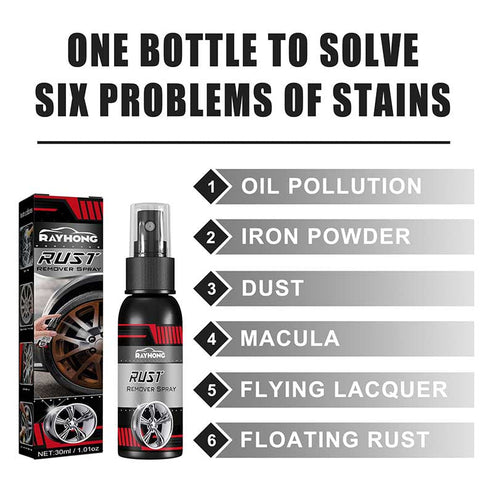 Multifunctional Metal Rust Remover Spray - Fast-Acting Rust Converter for Cars, Tools & Metal Surfaces