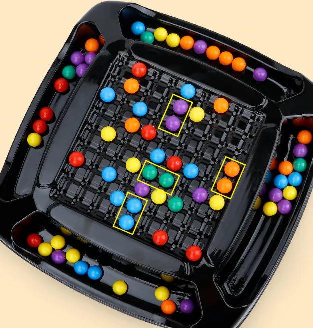 Intellectual Rainbow Bead Removal Game