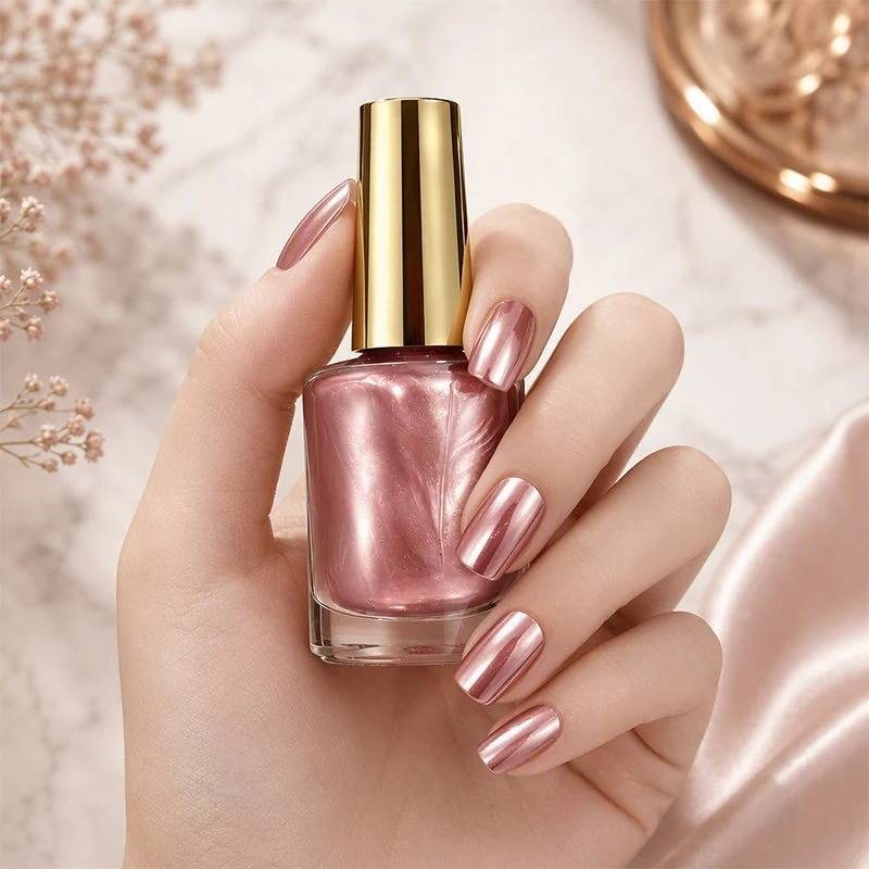 💅Quick Dry Metallic Nail Polish-Rose Gold