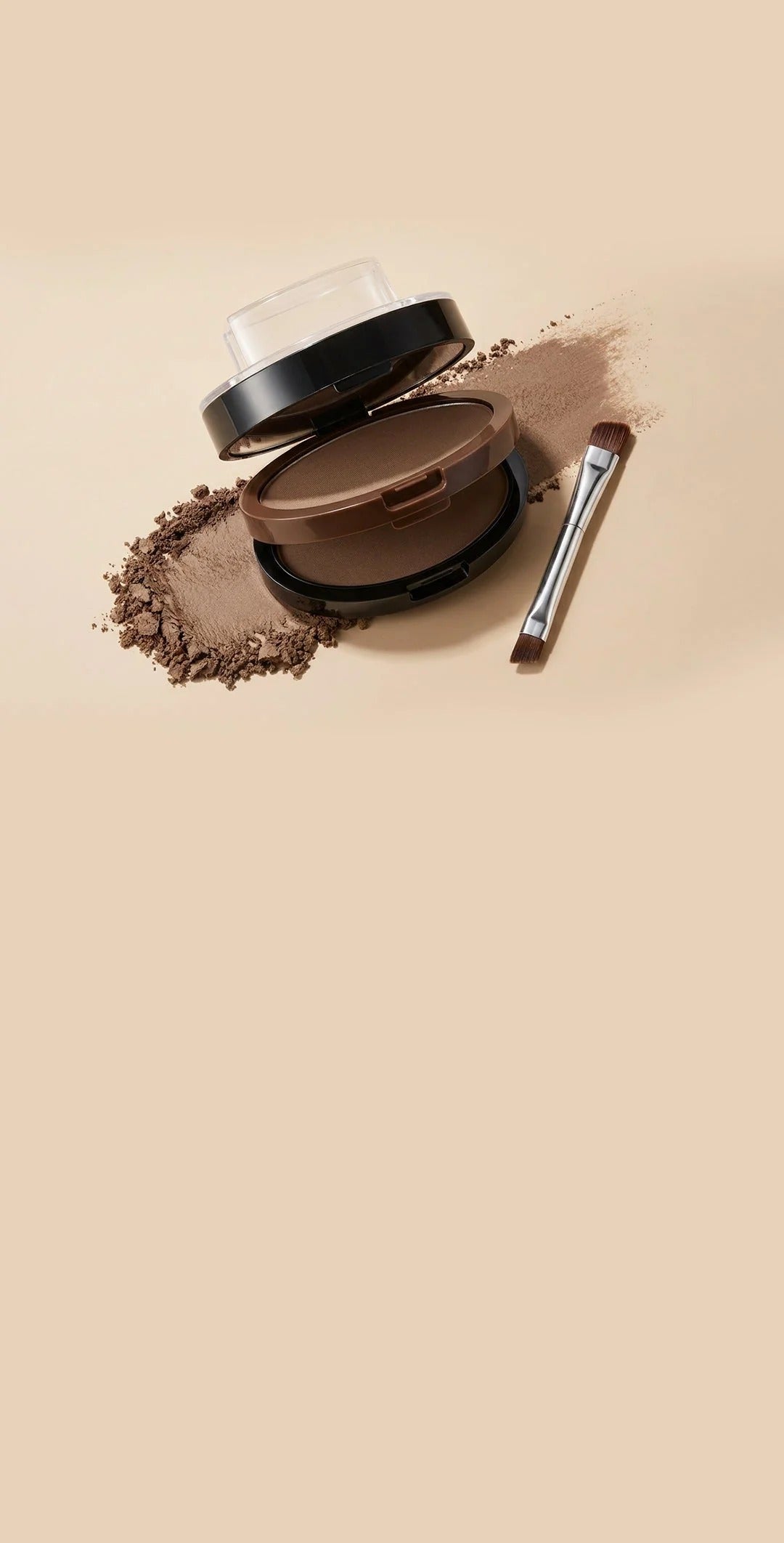 💄50% OFF NOW ! 🖌️2-Color Waterproof Eyebrow Stamp Powder Kit, Smudge-Proof Quick Natural Full Brow Makeup with Dual-End Brush