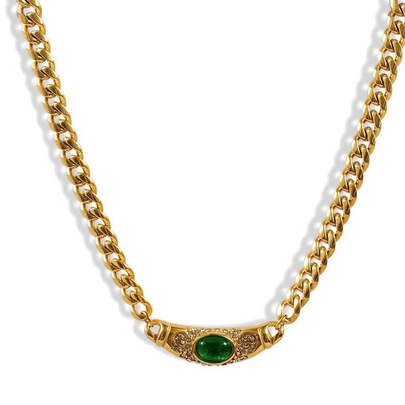 Shining Zircon Pendant Necklace