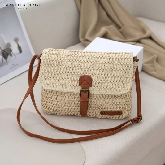 Woven Crossbody Bag Square Shape