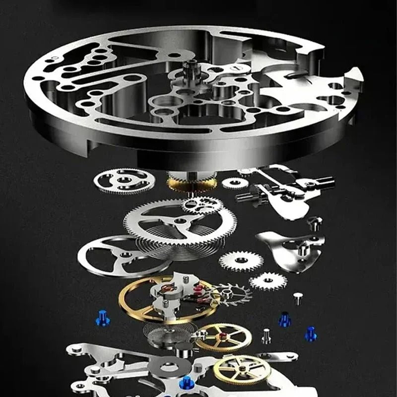 🔥Men's Waterproof Roman Skeleton Automatic Mechanical Watch