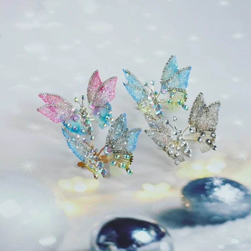 Butterfly Wing Hair Clips