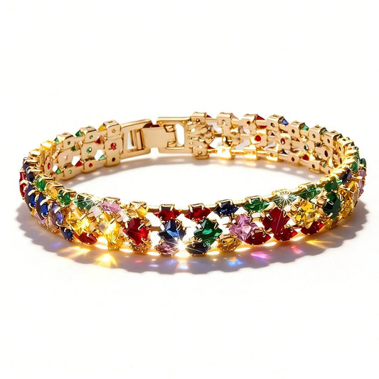Bohemian Geometric Zirconia Bracelet( 🎁With Gift Box🎁)