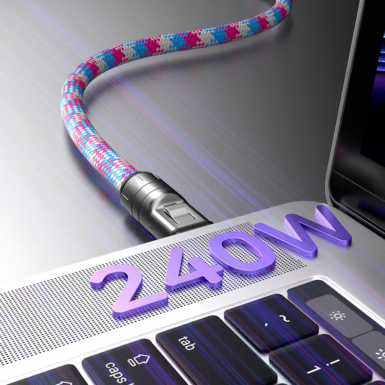 🔥C to C 240W Charging Cable with Wearable Bracelet Design